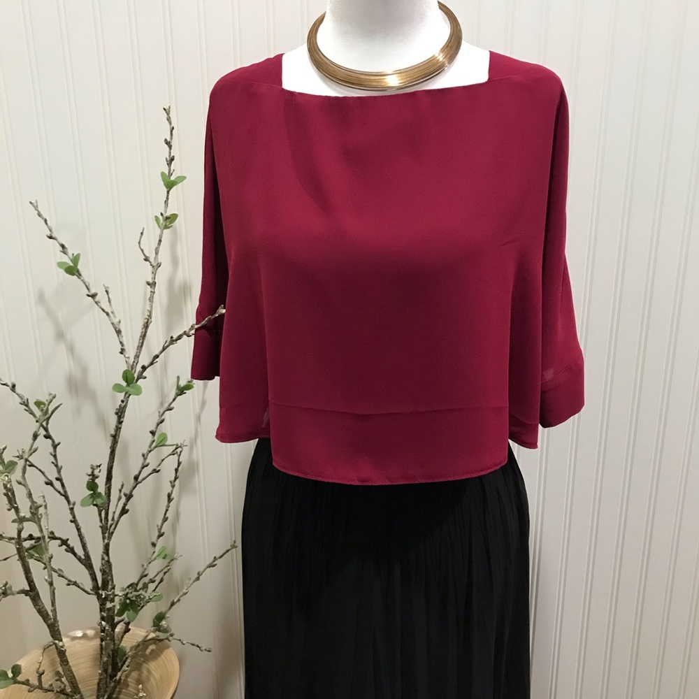 CAPE BLOUSE - Picture 1 of 12